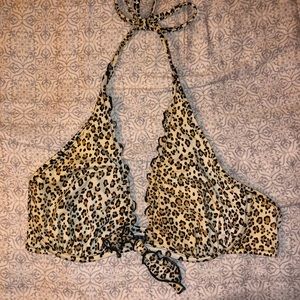 Victoria's Secret Cheetah Bikini top size 34C